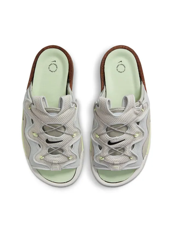 Тапочки offline 2.0 slip-on 'light bone volt' Nike — изображение 3 из 4, светлый///черный