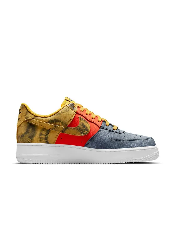 Кроссовки air force 1 '07 lv8 'dark sulphur tie-dye' Nike — изображение 2 из 4, темный/темный-оранжевый