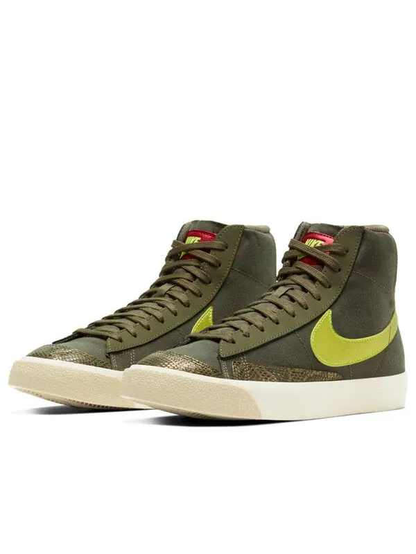 Кроссовки blazer mid '77 'olive snakeskin' Nike — изображение 3 из 4, оливковый зеленый