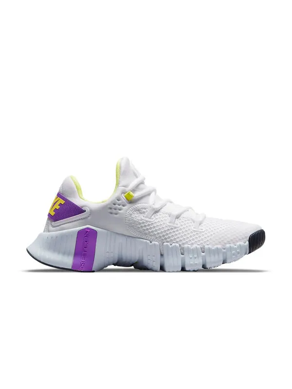 Кроссовки Nike Metcon 4 — изображение 2 из 4, белый/желтый/фиолетовый