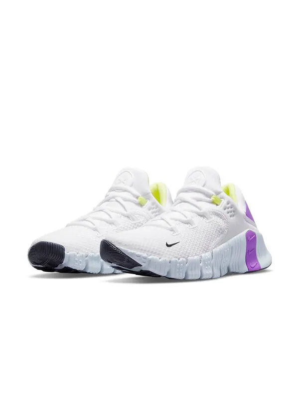 Кроссовки Nike Metcon 4 — изображение 3 из 4, белый/желтый/фиолетовый