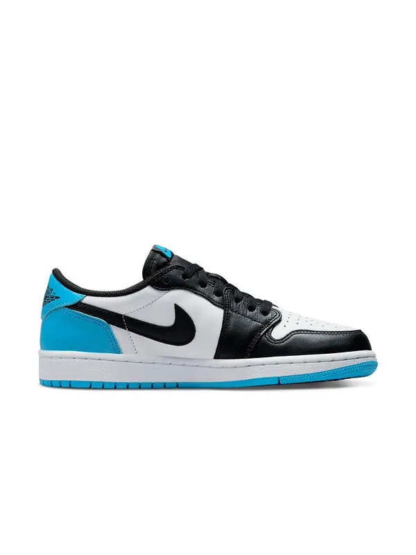 Кроссовки 1 ретро низкие og Air Jordan — изображение 2 из 4, белый/синий-черный