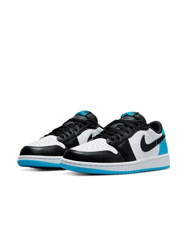 Кроссовки 1 ретро низкие og Air Jordan — изображение 3 из 4, белый/синий-черный