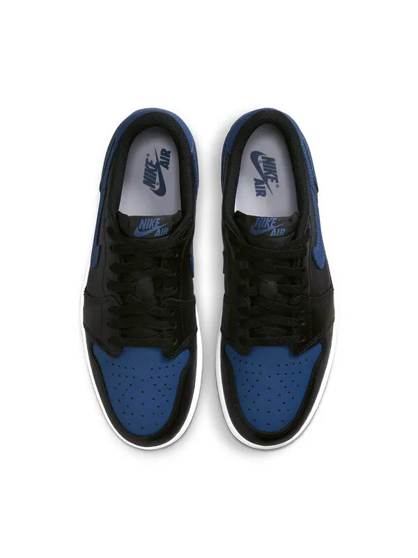 Кроссовки 1 retro low og 'mystic navy' Air Jordan — изображение 4 из 4, черный/темно-синий-белый