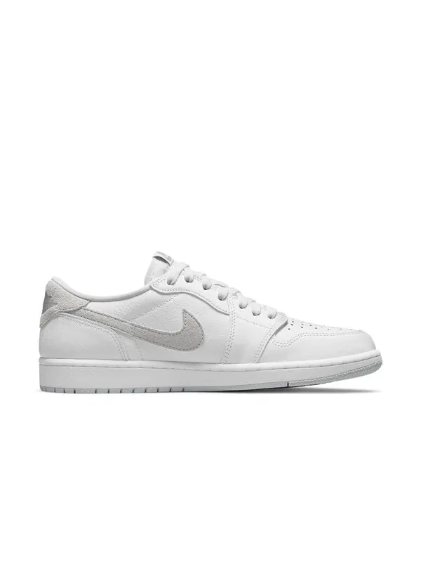 Кроссовки 1 ретро низкие og Air Jordan — изображение 2 из 4, белый/серый/серый