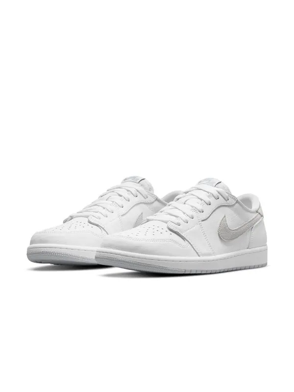 Кроссовки 1 ретро низкие og Air Jordan — изображение 3 из 4, белый/серый/серый