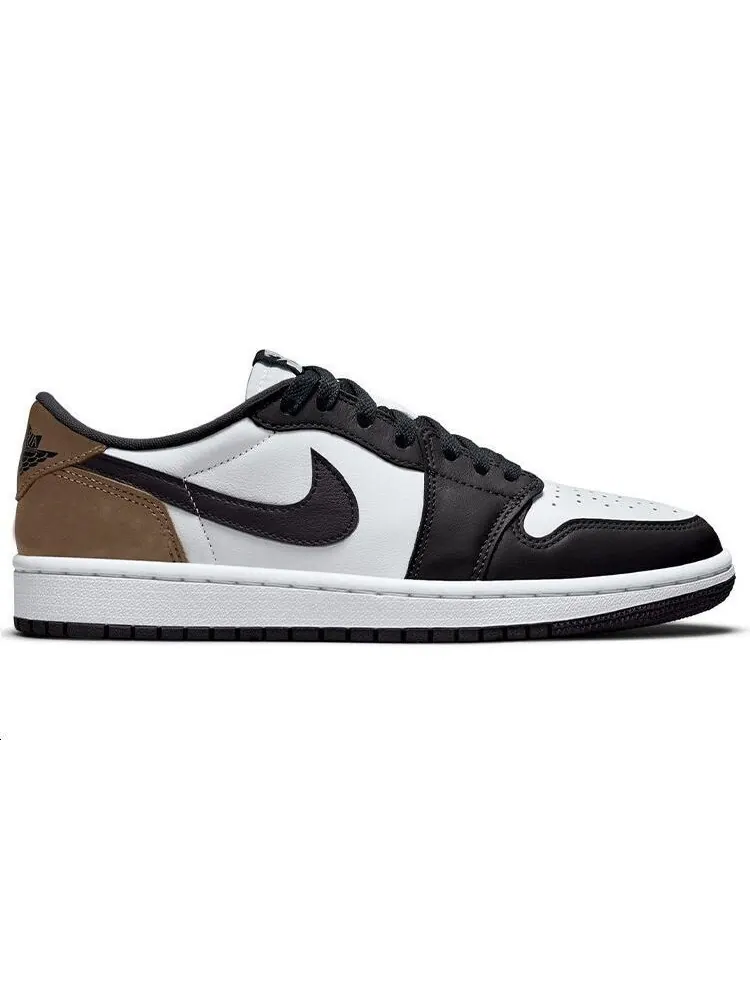 Кроссовки Jordan 1 Retro Low OG Mocha — изображение 2 из 6, черный-белый-коричневый