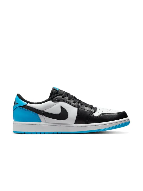 Кроссовки 1 ретро низкие og Air Jordan — изображение 2 из 4, белый/синий-черный