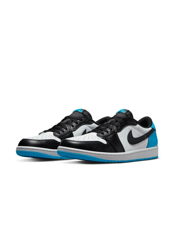 Кроссовки 1 ретро низкие og Air Jordan — изображение 3 из 4, белый/синий-черный