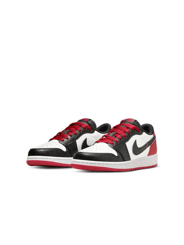 Кроссовки 1 ретро низкие og Air Jordan — изображение 2 из 4, белый/черный/красный
