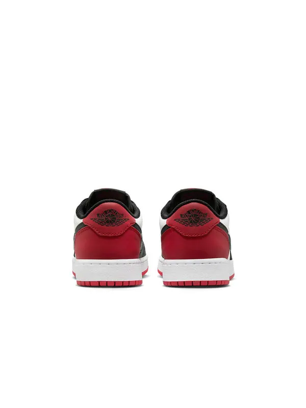 Кроссовки 1 ретро низкие og Air Jordan — изображение 4 из 4, белый/черный/красный