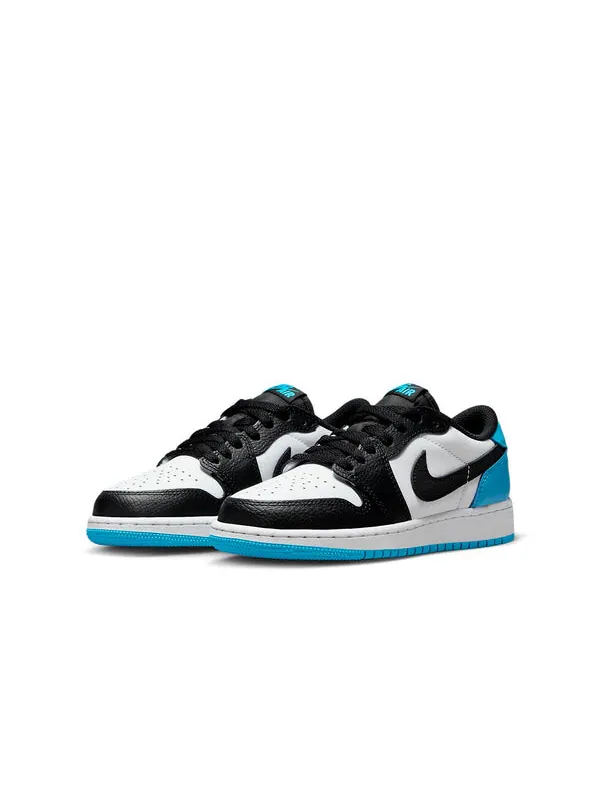 Кроссовки 1 ретро низкие og Air Jordan — изображение 3 из 4, черный/белый/синий