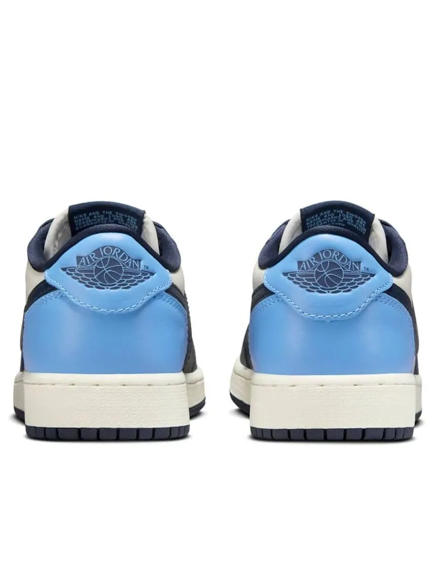 Кроссовки (GS) Air Jordan 1 Low OG 'Obsidian UNC' — изображение 5 из 6, синий