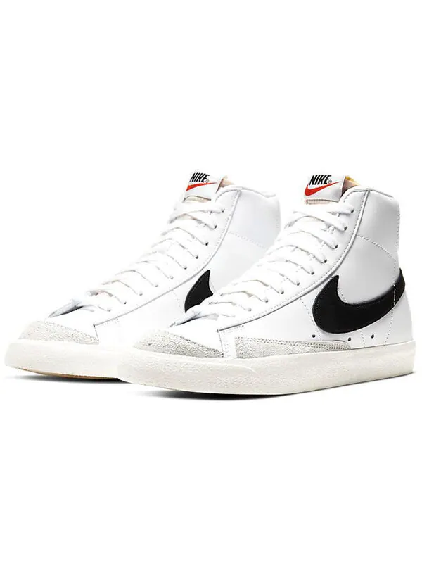 Кроссовки blazer mid 77 vintage 'white black' Nike — изображение 4 из 4, белый/черный