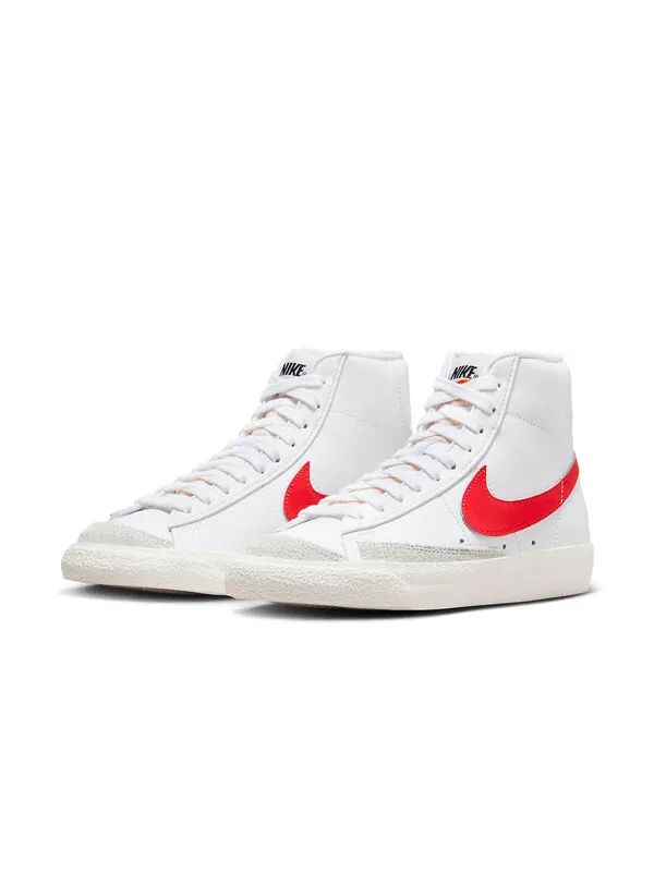 Кроссовки blazer '77 vintage mid 'habanero red' Nike — изображение 3 из 4, белый/красный