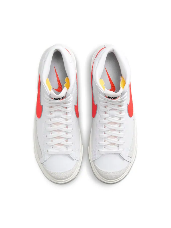 Кроссовки blazer '77 vintage mid 'habanero red' Nike — изображение 4 из 4, белый/красный
