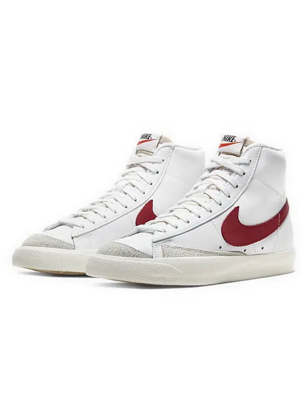 Кроссовки blazer '77 vintage mid 'white worn brick' Nike — изображение 3 из 4, красный/белый