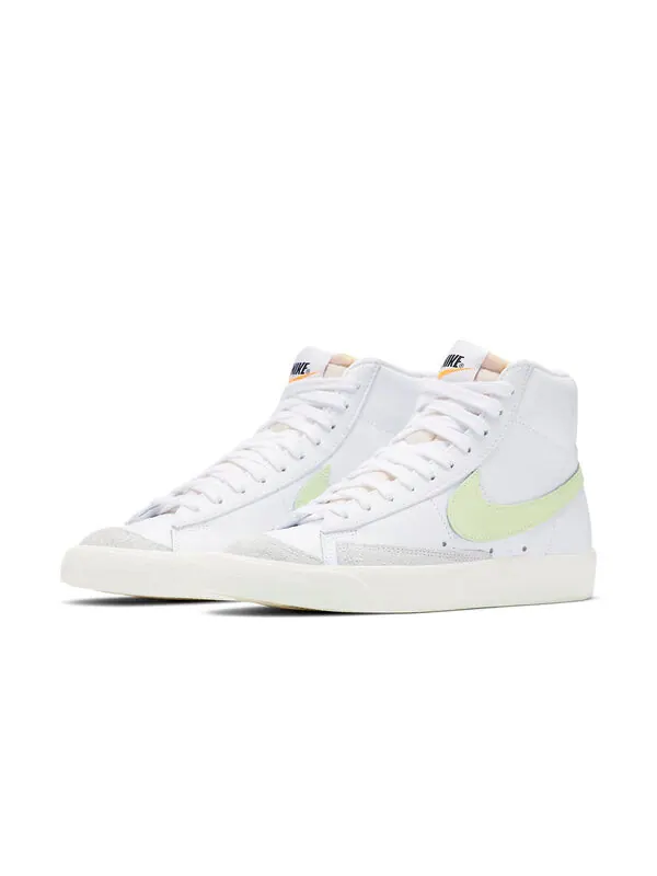 Кроссовки blazer mid '77 'barely volt' Nike — изображение 3 из 4, белый/желтый