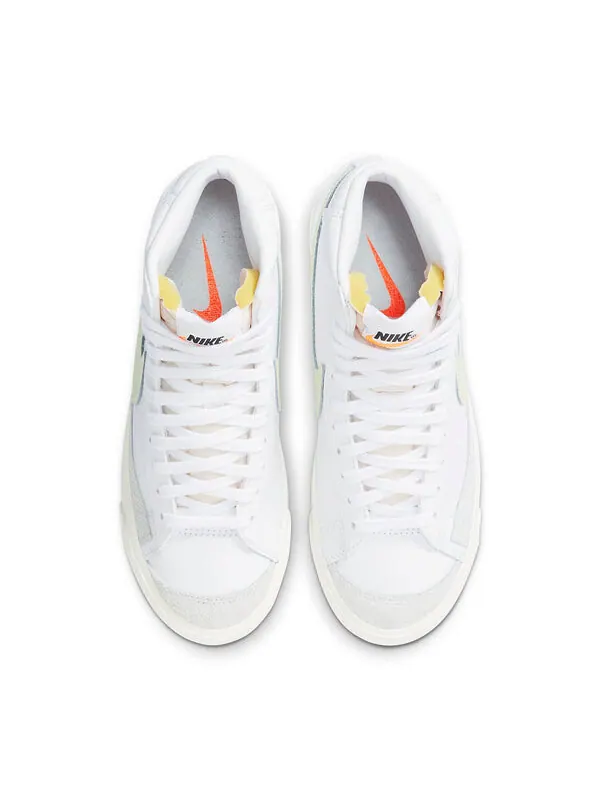 Кроссовки blazer mid '77 'barely volt' Nike — изображение 4 из 4, белый/желтый