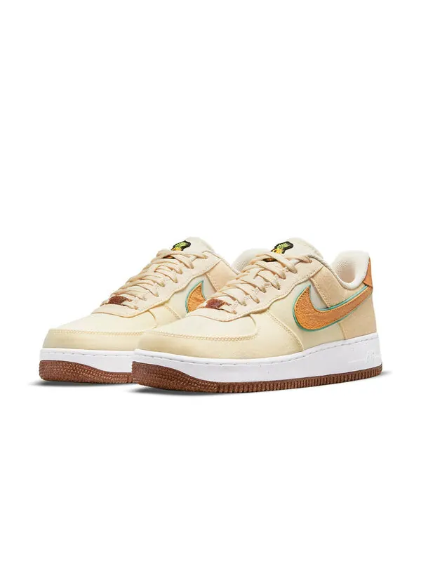 Кроссовки air force 1 '07 premium 'happy pineapple' Nike — изображение 3 из 4, кремовый/коричневый