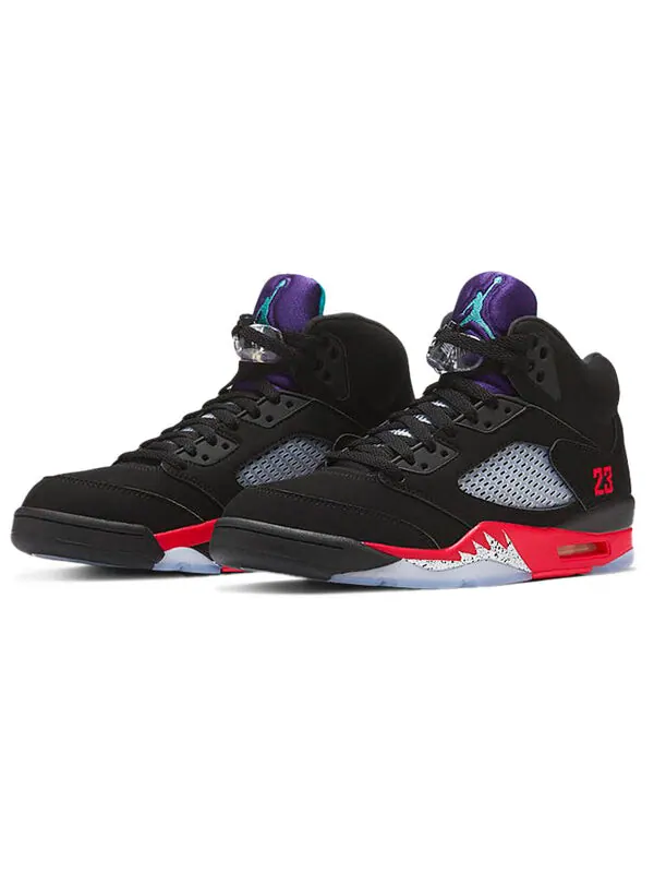 Кроссовки 5 ретро Air Jordan — изображение 3 из 4, черный/красный