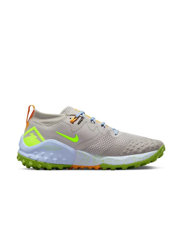 Кроссовки wildhorse 7 'light iron ore volt' Nike — изображение 2 из 4, серый/зеленый