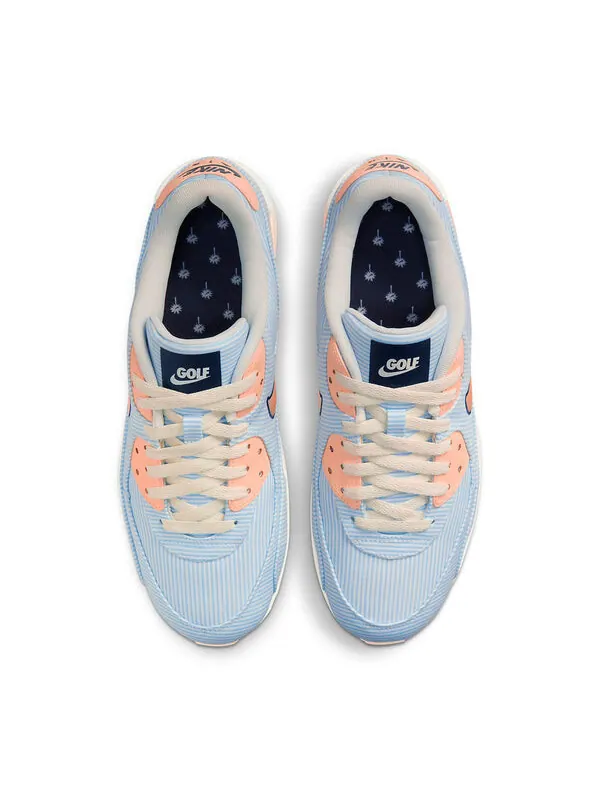Кроссовки air max 90 golf nrg 'seersucker' Nike — изображение 4 из 4, синий/розовый