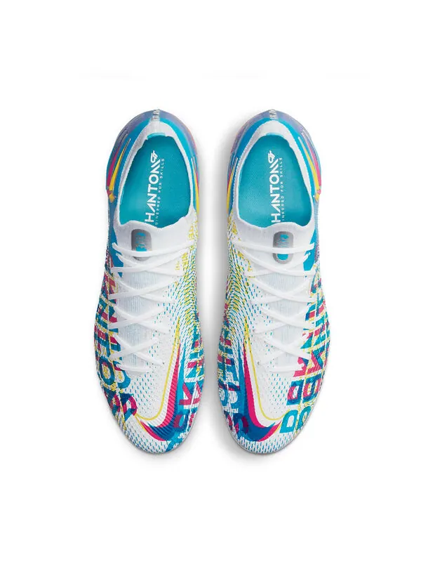 Кроссовки фантом gt elite fg Nike — изображение 2 из 4, синий/розовый