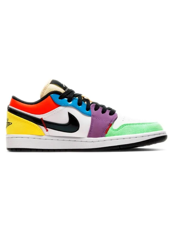 Кроссовки 1 low se Air Jordan — изображение 2 из 4, белый/мульти