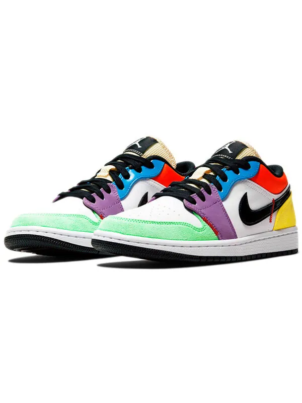 Кроссовки 1 low se Air Jordan — изображение 3 из 4, белый/мульти