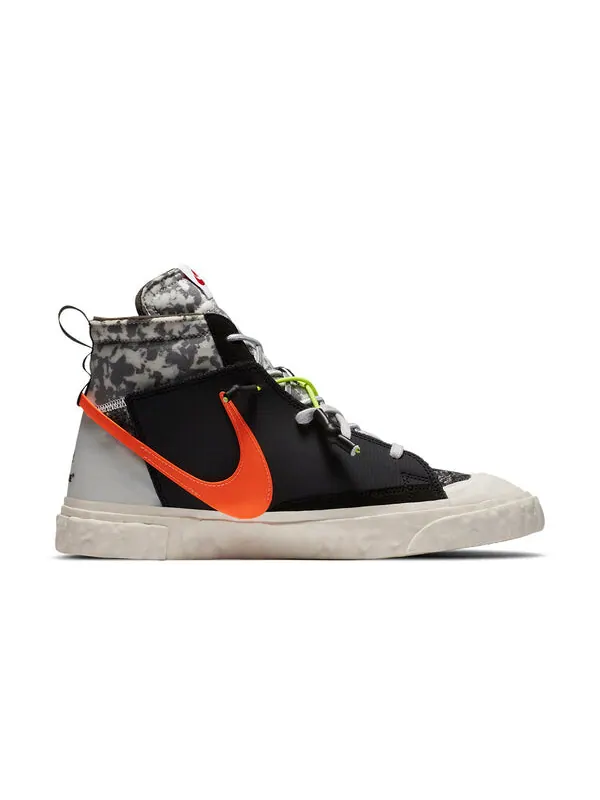 Кроссовки готовые x блейзер mid Nike — изображение 2 из 4, черный/серый//оранжевый