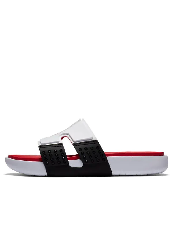 Тапочки hydro 8 retro slide 'white black fire' Air Jordan — изображение 1 из 4, белый//черный