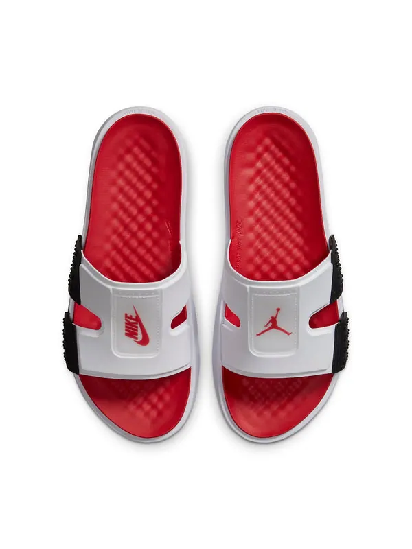 Тапочки hydro 8 retro slide 'white black fire' Air Jordan — изображение 3 из 4, белый//черный