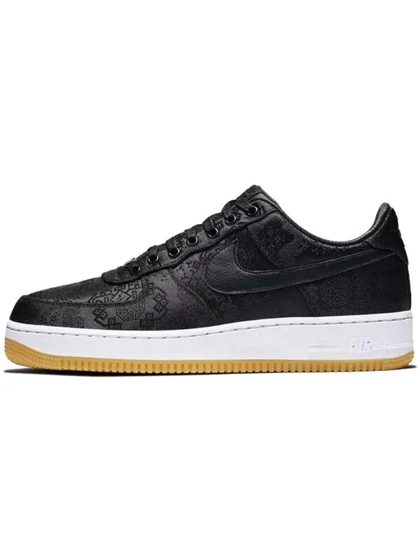 Кроссовки x дизайн фрагмента x клот эйр форс 1 Nike — изображение 2 из 4, черный/красный-белый