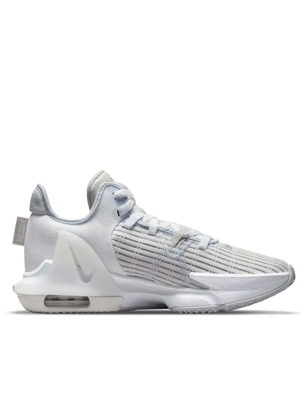 Кроссовки lebron witness 6 'summit white metallic pewter' Nike — изображение 2 из 4, серый