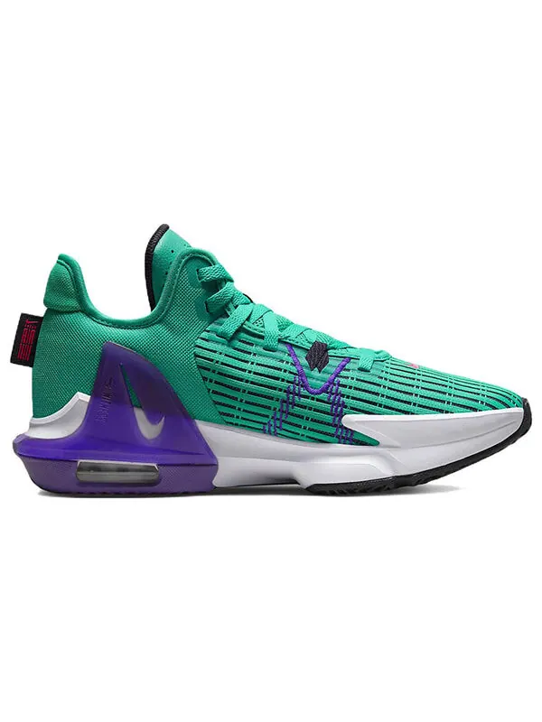 Кроссовки Nike LeBron Witness 6 'Emerald Berry' — изображение 2 из 4, зеленый/розовый