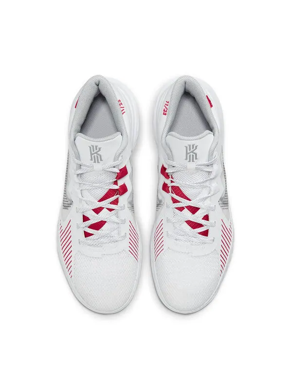 Кроссовки kyrie flytrap 5 'white university red' Nike — изображение 4 из 4, белый/розовый