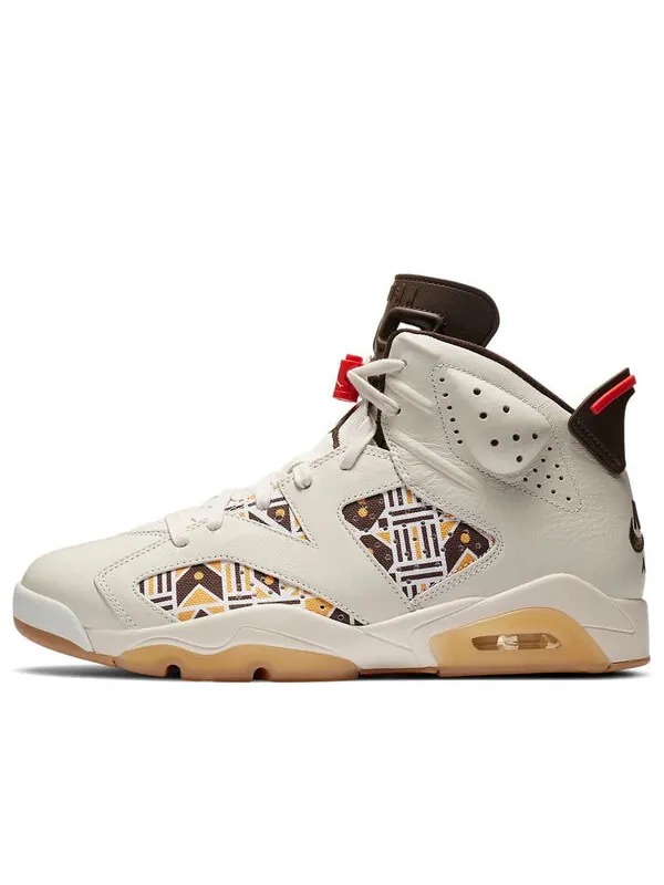 Кроссовки 6 retro 'quai 54 - sail gum' Air Jordan — изображение 1 из 4, коричневый/оранжевый