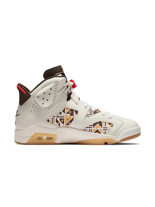 Кроссовки 6 retro 'quai 54 - sail gum' Air Jordan — изображение 2 из 4, коричневый/оранжевый