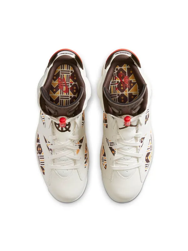 Кроссовки 6 retro 'quai 54 - sail gum' Air Jordan — изображение 4 из 4, коричневый/оранжевый