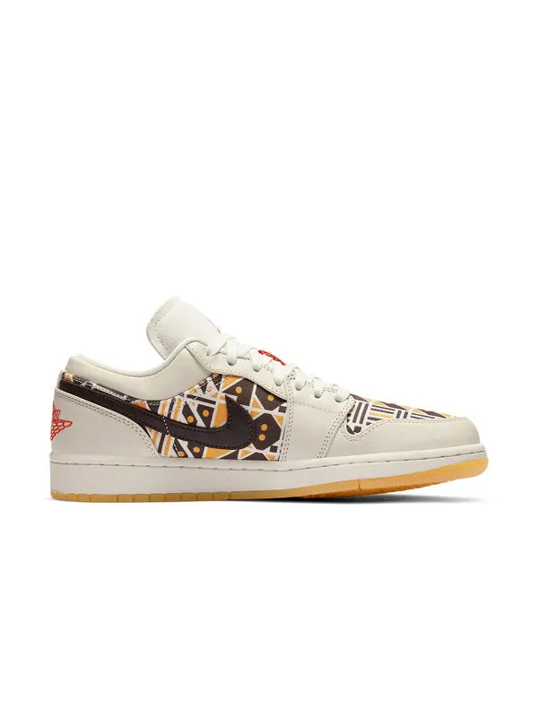 Кроссовки 1 low 'quai 54' 2020 Air Jordan — изображение 2 из 4, оранжевый/коричневый