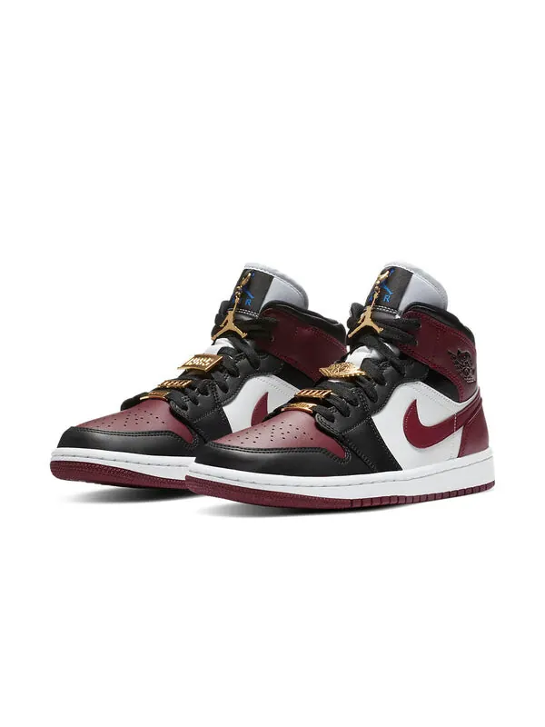 Кроссовки 1 средний размер Air Jordan — изображение 3 из 4, черный/темный/белый