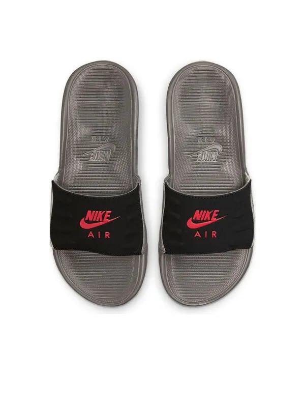 Тапочки air max camden slide 'flat pewter siren red' Nike — изображение 3 из 4, серый/красный/черный