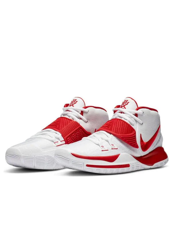 Кроссовки kyrie 6 tb ep 'white university red' Nike — изображение 3 из 4, белый/красный