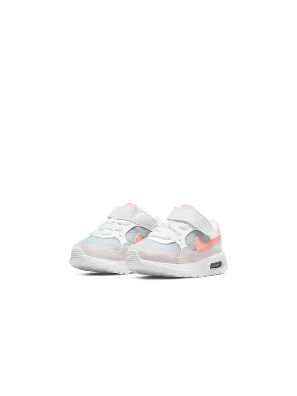 Кроссовки детские Nike Air max sc на липучке — изображение 3 из 4, белый/серый/розовый