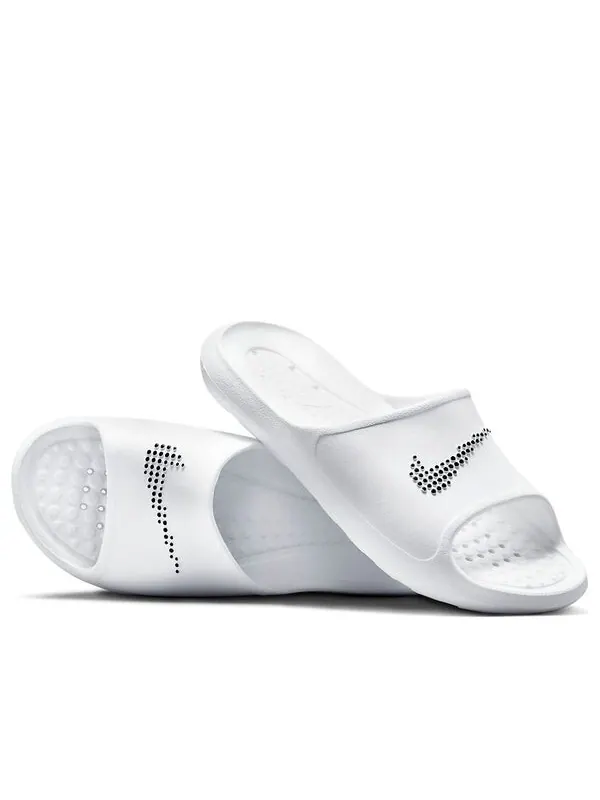 Тапочки victori one slide 'polka swoosh - white' Nike — изображение 1 из 4, белый