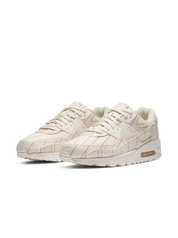 Мужские кроссовки Nike Air Max 90 с принтом в полоску — изображение 3 из 4, белый
