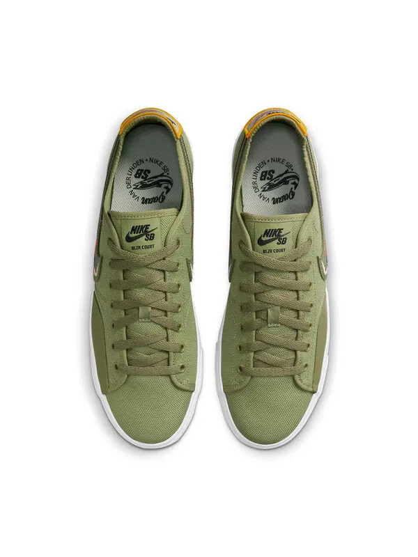 Кроссовки Daan Van der Linden x Blazer Court SB Nike — изображение 4 из 4, зеленый/белый