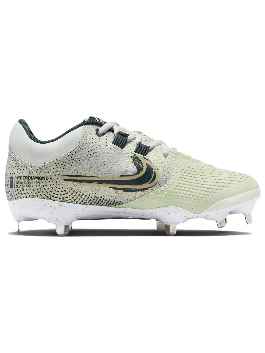Кроссовки (WMNS) Nike Hyperdiamond 4 'Green Gold' — изображение 2 из 6, зеленый