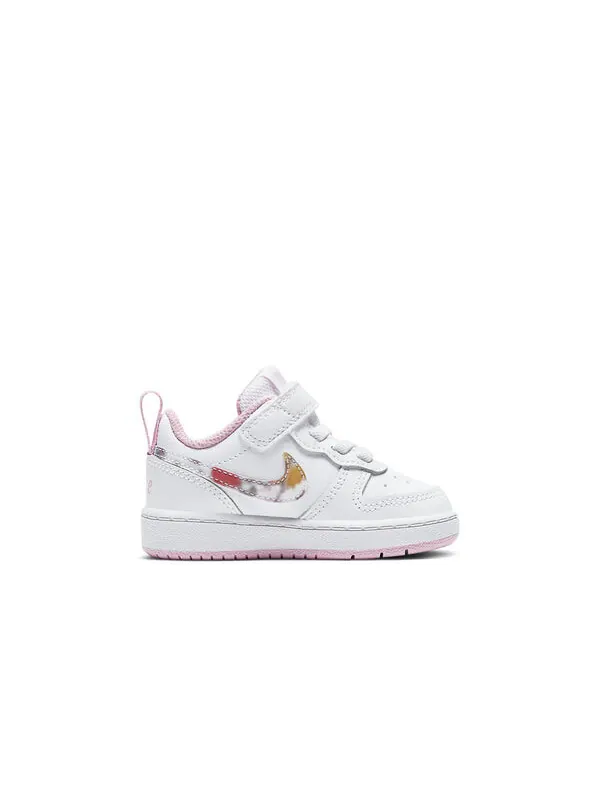 Кроссовки Court Borough Low 2 SE Nike — изображение 2 из 4, белый/розовый
